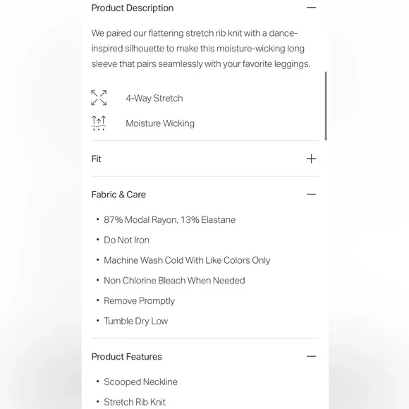 Vuori Long Sleeve Pose Scoop Tee size large like new - Picture 4 of 9